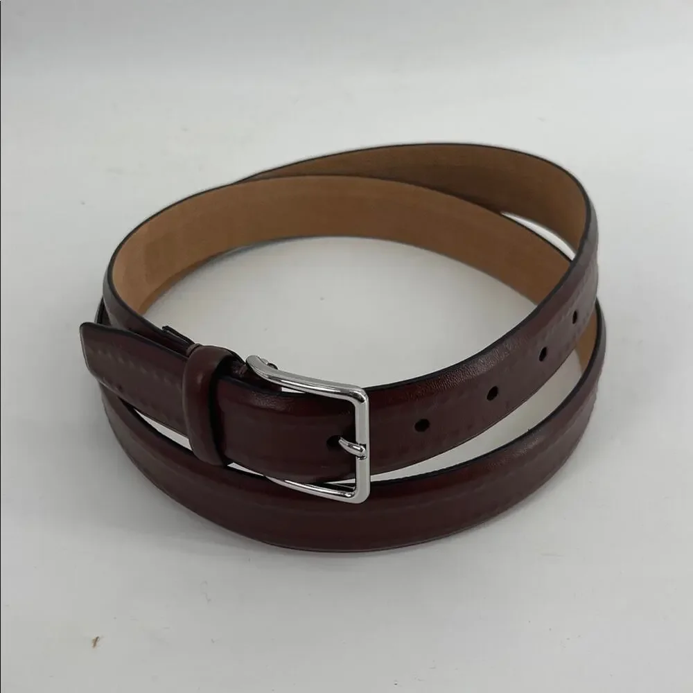 Cole Haan brown leather dress belt sz 42